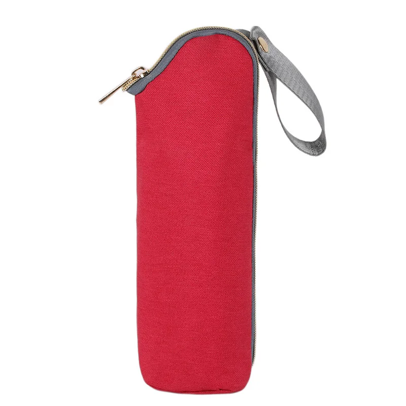 Baby Feeding Milk Bottles Insulation Bag Outdoor Travel Infant Newborn Water Bottle Cup Keep Warm Thermos Thermal Bags CL5679 - Цвет: Red