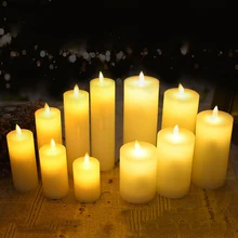 Электрическая светодиодная восковая свеча с танцующим пламенем, Светодиодная свеча для свадьбы/рождества/нового года, Рождественское украшение для отеля, спа, бара