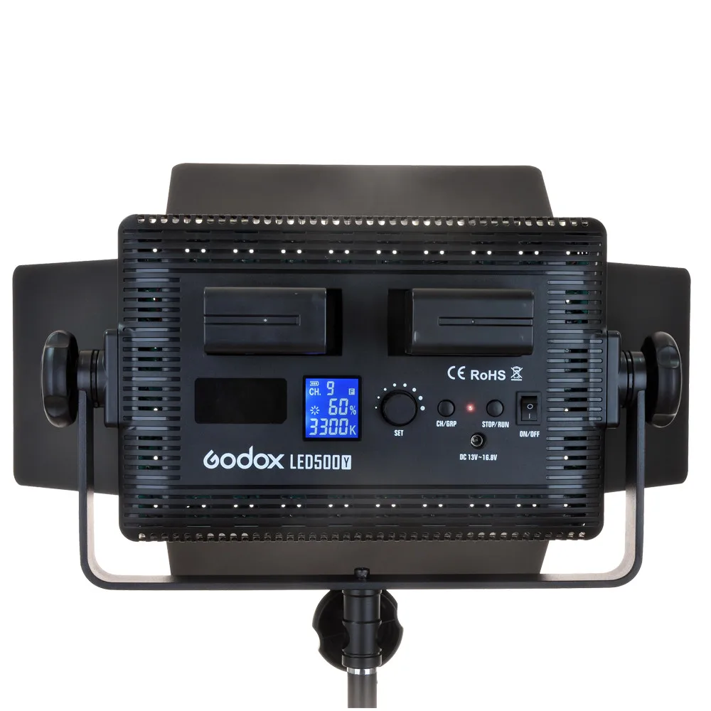 Godox светодиодный 500L/W/C фотографический светильник 500 светодиодный светильник ing светодиодный светильник, Godox светодиодный светильник серии видео+ 2* NP-F970 батареи+ зарядное устройство