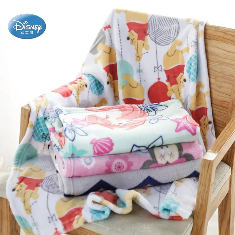 Disney Baby Simba винни Минни Маус Ариэль плюшевое теплое одеяло полотенца подарок для