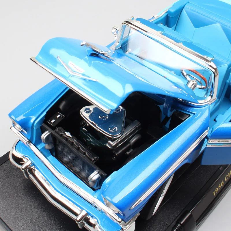 1:18 дорожные фирменные Классические chevy 1956 CHEVROLET BEL AIR игрушечные машинки модели масштабная модель машинки миниатюрный из коллекции для взрослых