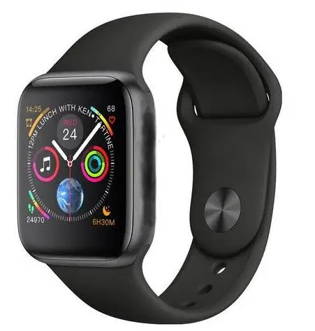 Smart Watch 44MM Series 4 Clock Push Message Bluetooth Heart Rate Smartwatch SIRI For Android phone IOS apple iPhone 6 7 8 X