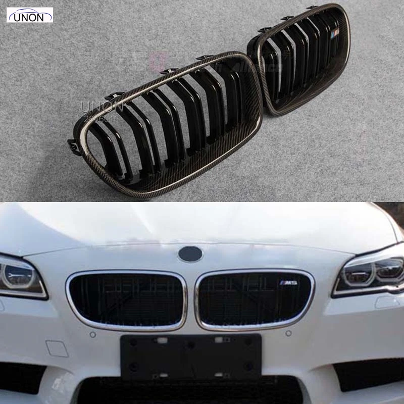 

5 Series F10 Glossy Black Dual Slat M5 Style Front Kidney Grille Grill For BMW F10 520i 523i 525i 530i 535i 2010+