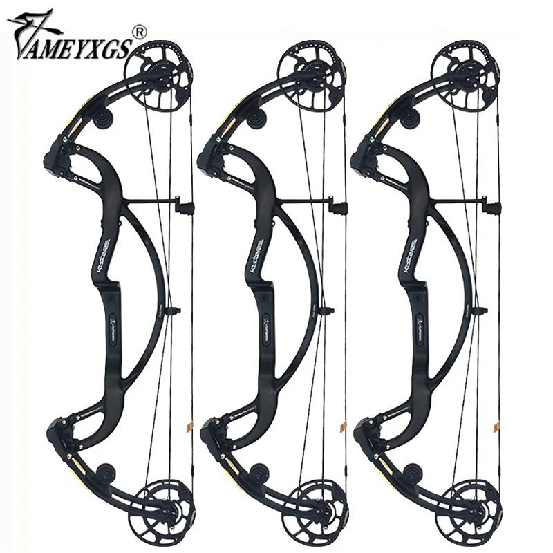 

1 Set 50-65lbs Adjustable Archery Compound Bow 330FPS Carbon Fiber Imported Materials For Hunting Shooting Outdoor Sports