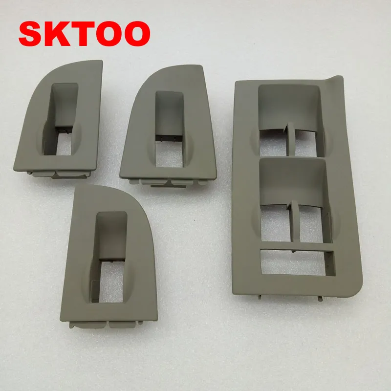 

4PCS For Audi A4 A6 C5 lifter switch frame decorative frame mask frame (gray)