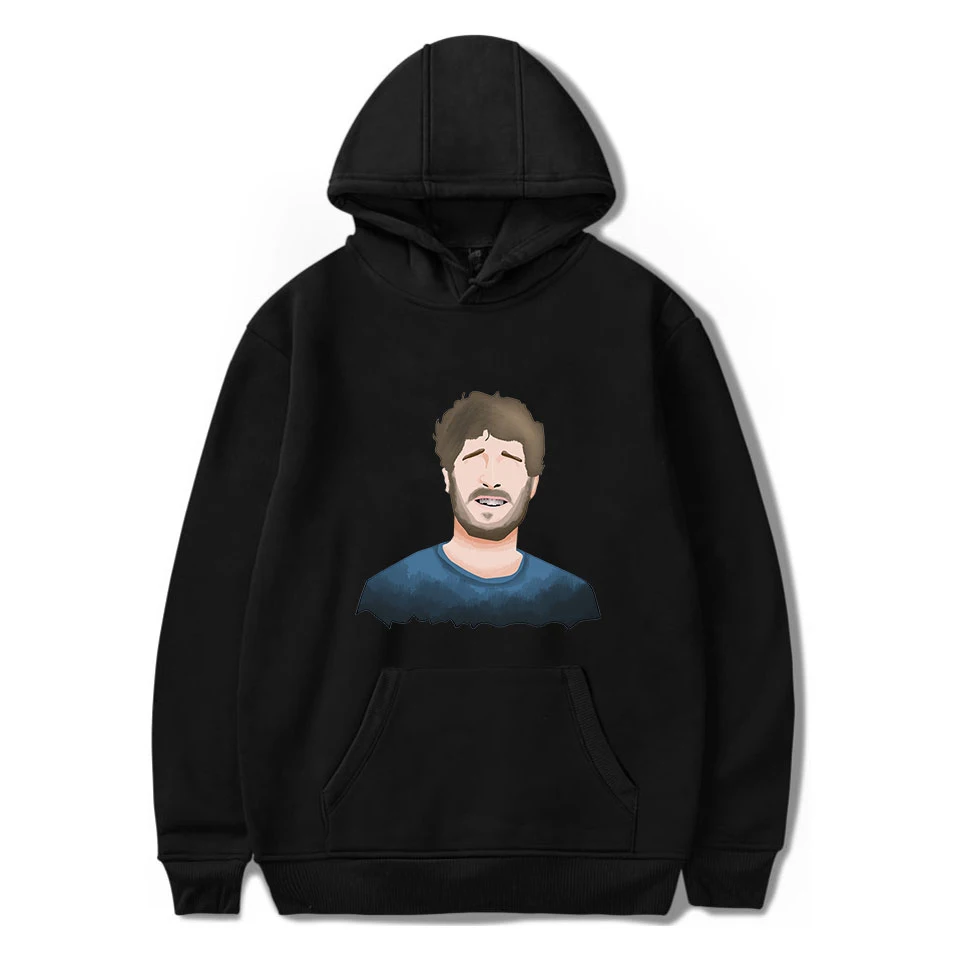 Classic Brief Hoodies HipHop Culture Rapper Lil Dicky Sweatshirt Balck Fashion All-Match Cotton Cozy Streetwear Long Sleeve Tops