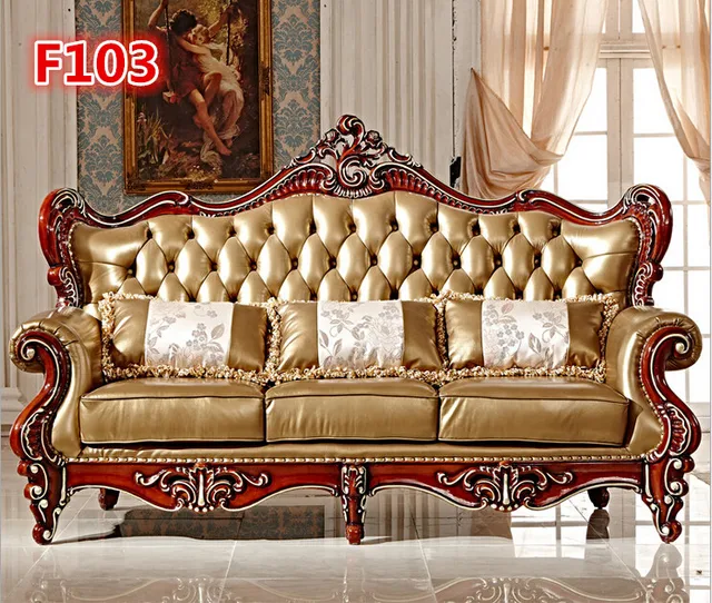 High Quality Hand Carved Sofa Set F103 In Living Room Sofas From High Quality Hand Carved Sofa Set F103