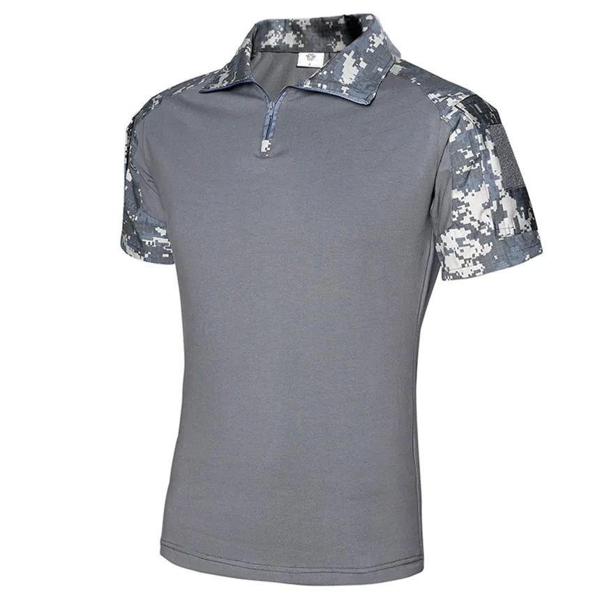 Тактический в стиле армии США Военная униформа для страйкбола Военная Маскировочная-традиционно рубашки быстрое нападение футболка с коротким рукавом мужская битва Strike