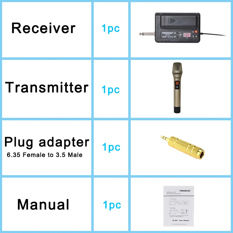 FB-U03-1M  41  Wireless Microphones