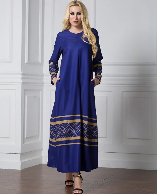 

2018 Autumn Women Muslim Dress Chiffon Patchwork Plus Size 7XL Dubai Jilbabs and Abaya Dress Turkish Women Clothing FQ135