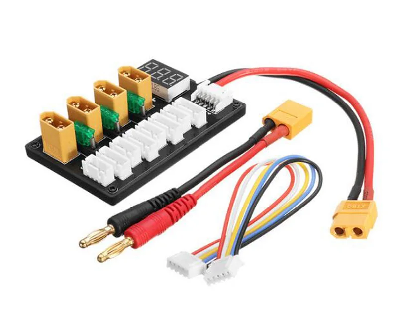

RC Model 3in1 3S/4S/XT60 Plug Lipo Battery Balance Parallel Charging Board B6 Lipo Battery Extension Conversion Plate