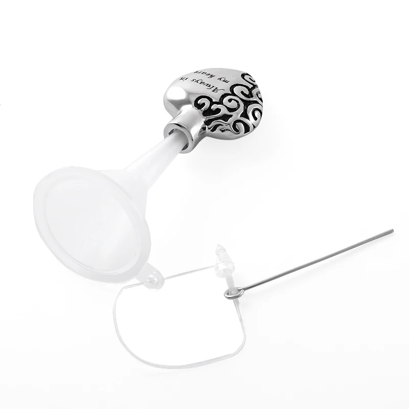 

DSC0001Plastic Clear Mini Funnel for Liquid Oil Perfume Diffuser Necklace Filling Kit Cremation Jewelry Ashes With Specification