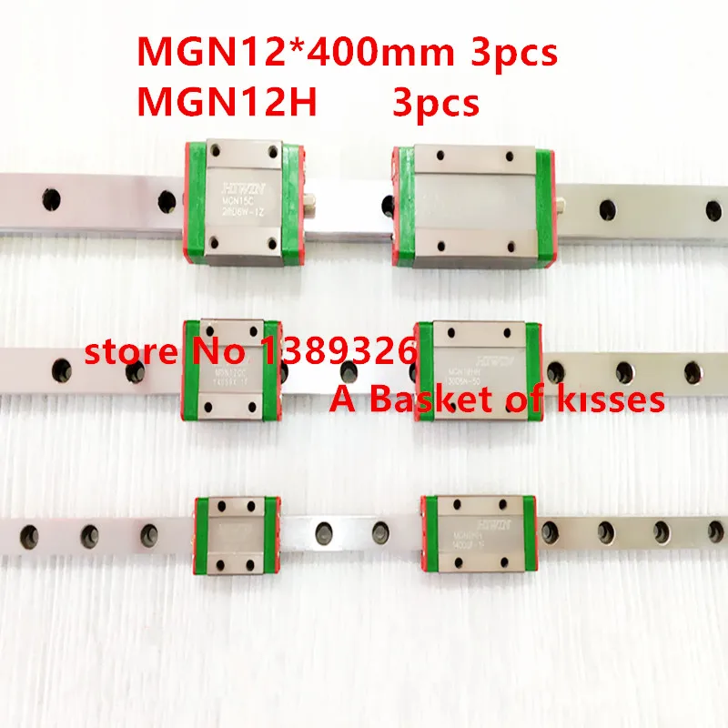 

Kossel Mini for 12mm Linear Guide MGN12 L 400mm linear rail + MGN12H Long linear carriage for CNC X Y Z Axis 3d printer part