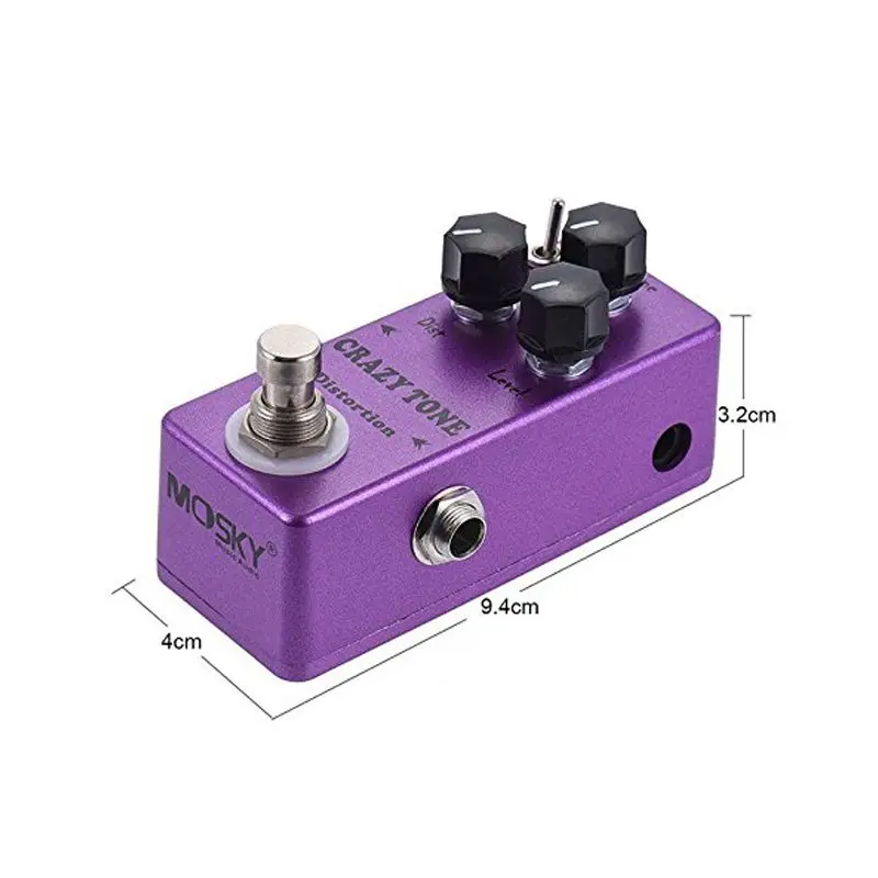MOSKY CRAZY TONE RIOT distration Одиночная педаль эффектов для гитары настоящая байпасная