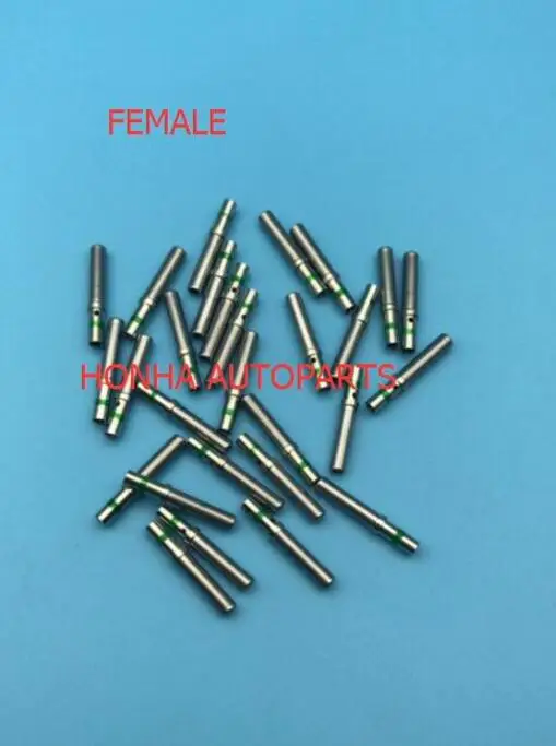 20/100 шт DT Pin 14-16AWG 0460-215-16141 0462-209-16141 сплошной обжимной терминал с зеленой идентификационной полосой из нержавеющей стали