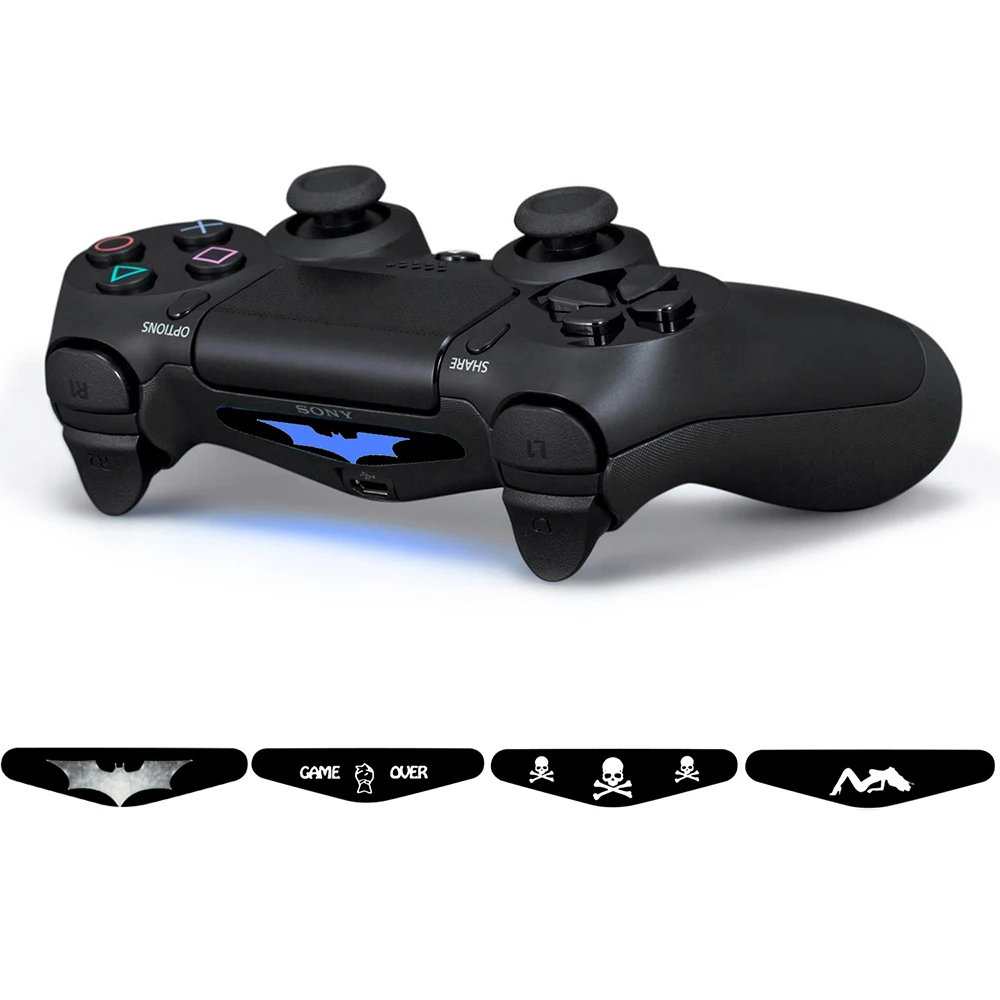 

2PCS Sticker LED Light Bar For PS4 Controller Cover Vinyl Decal Sticker For PlayStation 4 Gamepad Controle Accessories