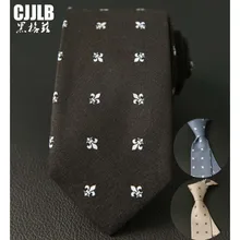 Черные Узкие повседневные Цветочные галстук для человек Новая мода Тонкий Для мужчин связи хлопок галстук для Для мужчин Деловая Corbatas Жених Галстуки