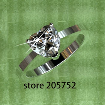 

Women Wedding Ring Sterling Silver 925 Heart Women Size 11 Rings Retail 18