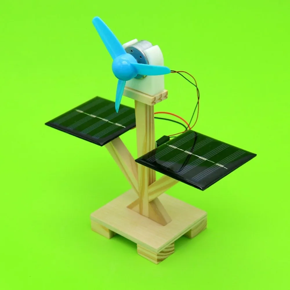 DIY солнечный вентилятор модель собрать здание Наборы научный эксперимент Творческий Discovery Развивающие игрушки для детей