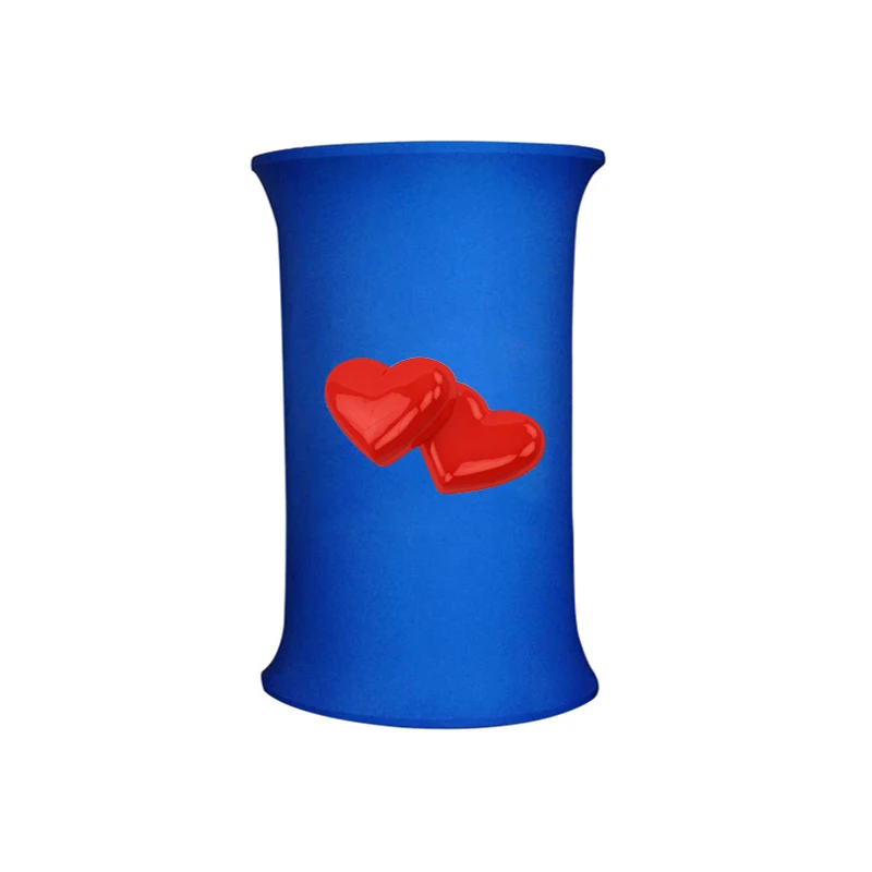 

2019 hot sell free design promotion counter trade show oval desk portable folding desk