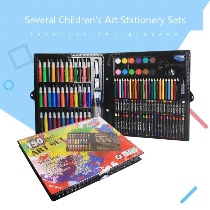 150 Colors Children's Painting Brush Pen Markers Luxury Set Paint Brush