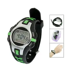 Ycyc! 5 * новый черный зеленый Пластик регулируемый браслет цифровые спортивные часы для детей