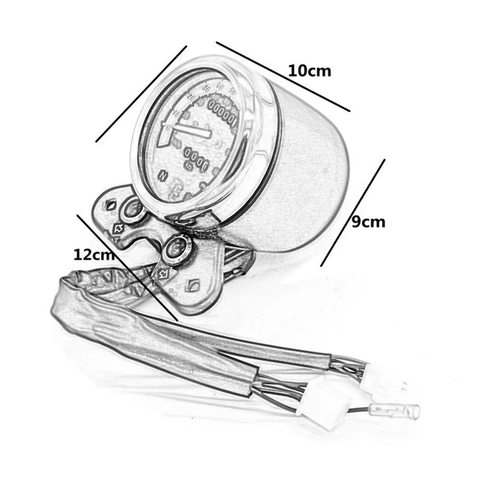 Универсальный Speedo для мотоцикла, двойной одометр, Speedo метр, Speedo, цифровой дисплей