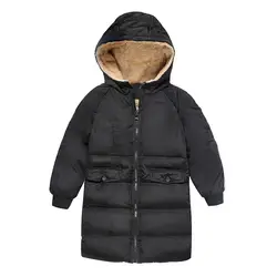 Детская одежда куртка 2018 Новый Детские куртки-пуховики утолщение плюс кашемир для маленьких для мальчиков и девочек детская зимняя теплая