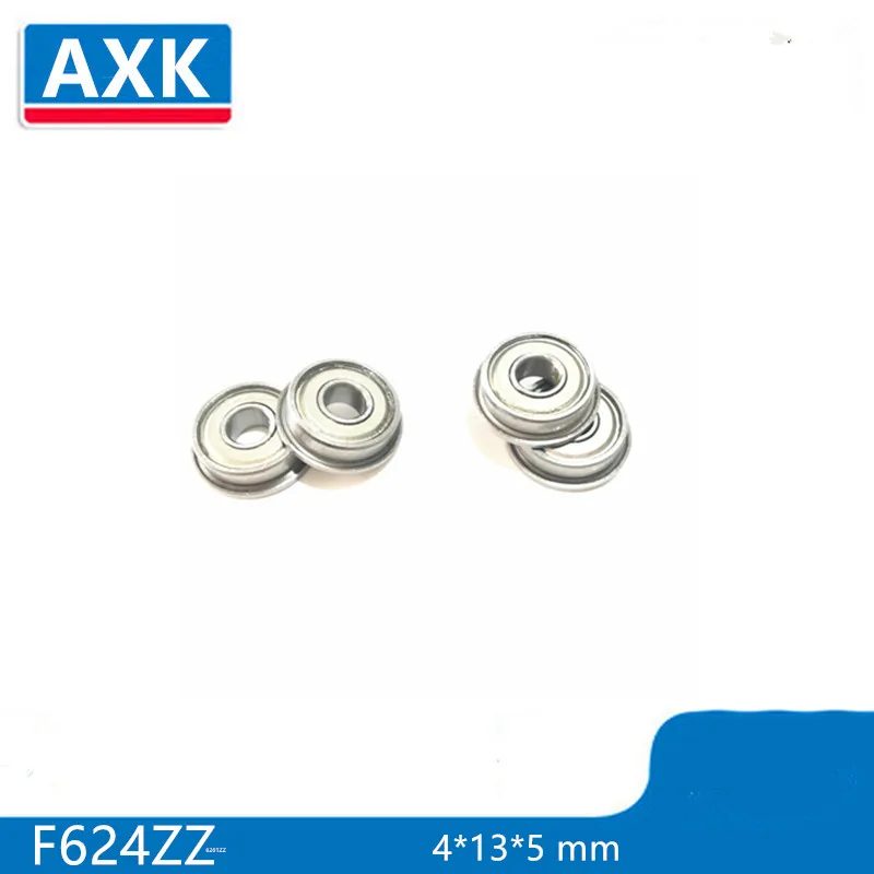 

10 pcs/lot F624 ZZ Flange Bearing F624ZZ 4*13*5 mm