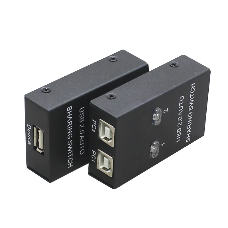USB2.0 splitter Auto Sharing Switch Computer Peripherals For 2 PC Computer Printer For Office Home Use usb hub USB2.0 splitter Auto Sharing Switch Computer Peripherals For 2 PC Computer Printer For Office Home Use usb hub