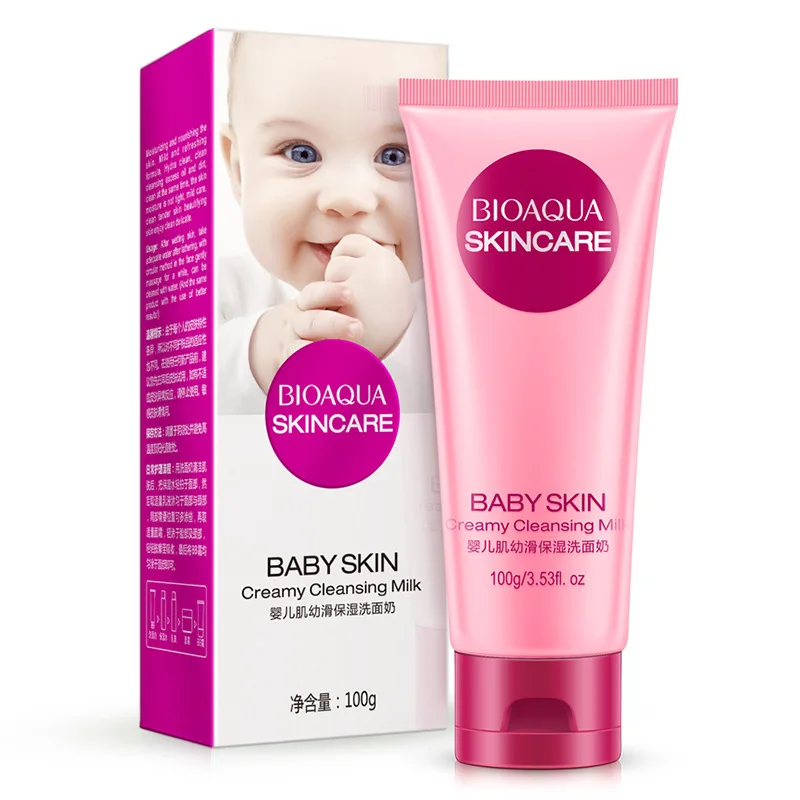 BIOAQUA Baby Skin Facial Cleanser Moisturizing Gentle Cleansing Refreshing Oil control Foam