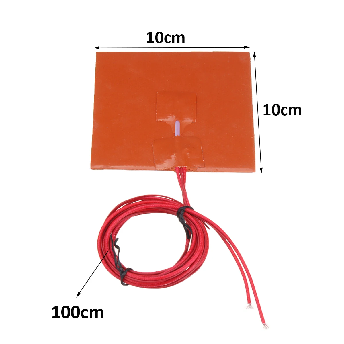 12V 50W силиконовая грелка Термистор для 3D-принтера гибкий оранжевый