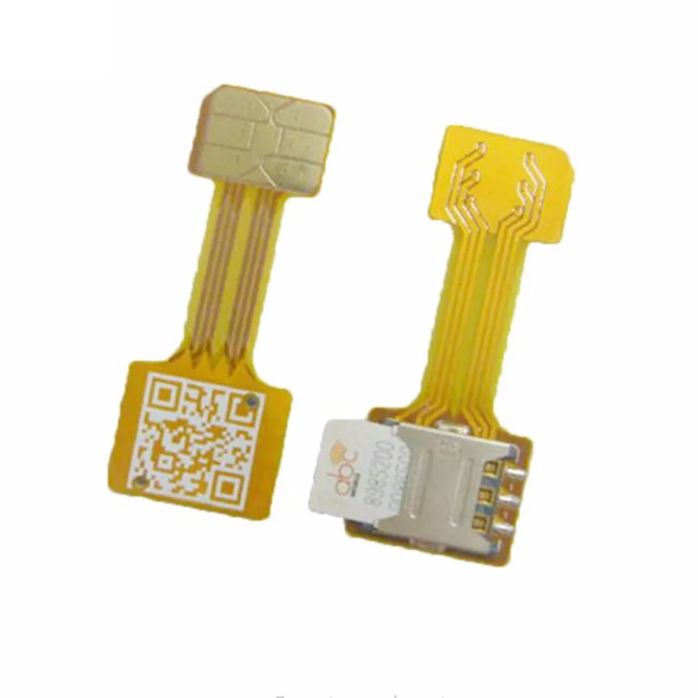 Hybrid Double Dual Sim card Adapter Micro SD Nano Sim Extension Adapter Android Mobile Xiaomi ...