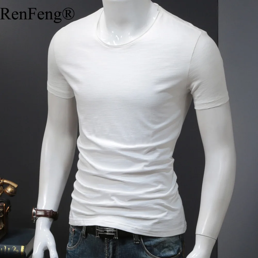 T-shirt Men Summer 2018 New Arrival Pure Cotton Male Casual Short Sleeve Mens Tshirt Solid Streetwear Hot Sale Tops High Quality (7)