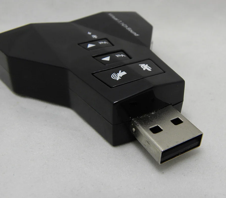 2 в 1 3D Внешний usb звуковая карта 7 канальный Цифровой Двойной Виртуальный 3.5mm USB