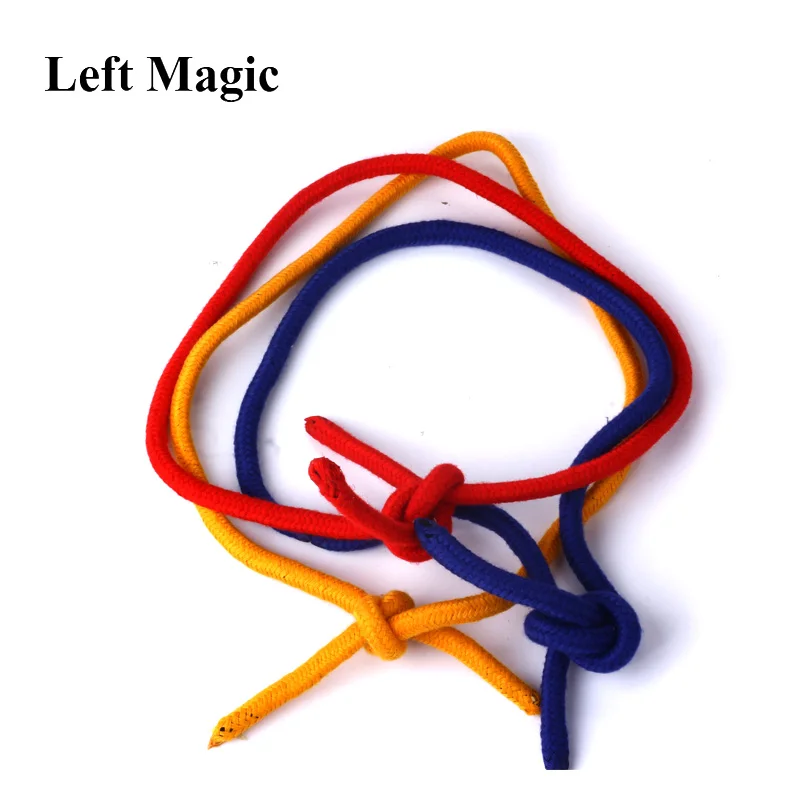 

Three Strings Linking Ropes Magic Tricks Red Yellow Blue Magic Rope Close Up Street Magic Props Illusions Gimmick Accessories