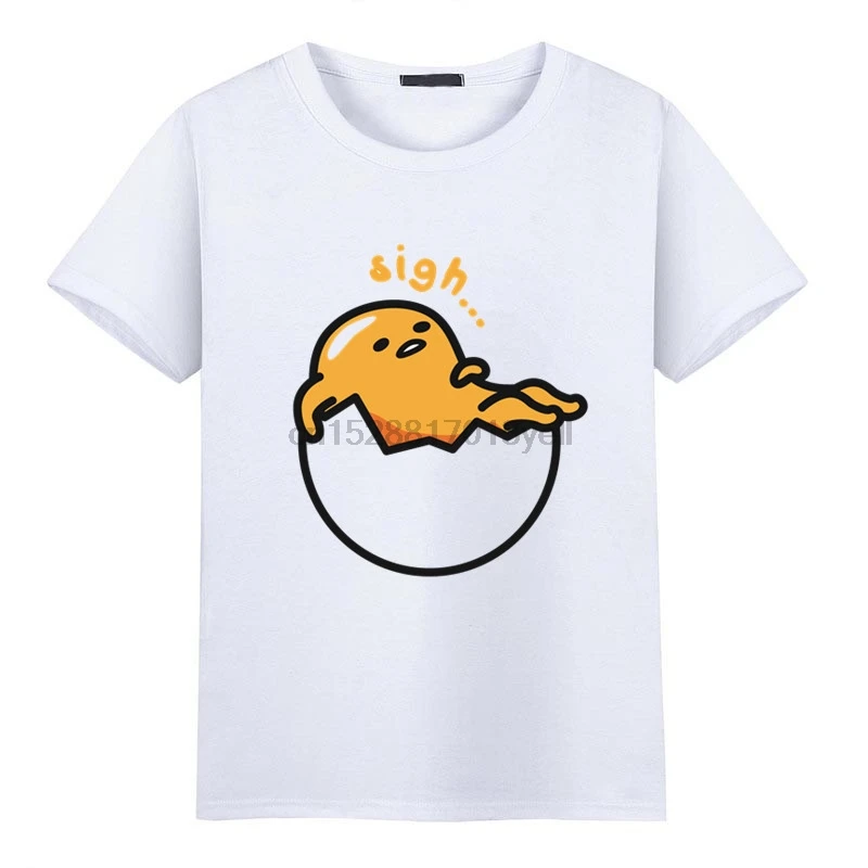 

2019 2017 Men New Fashion Print Japan Hot Anime Gudetama Kawaii T Shirt O Neck Short Sleeves Summer Vogue Funny Casual Tees
