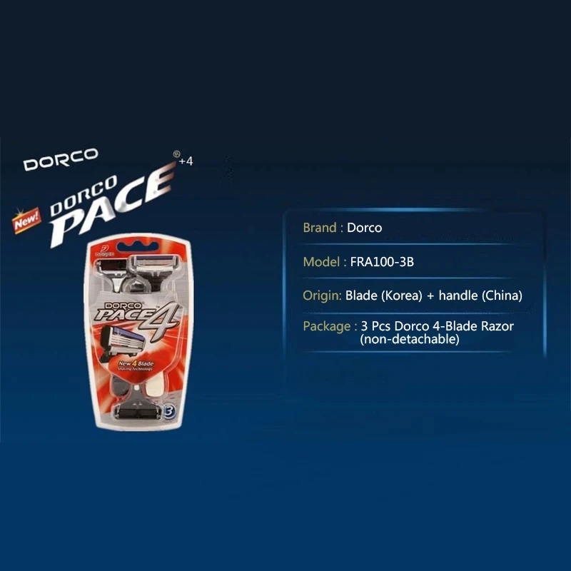Высококачественная бритва Dorco Pace 4 мужские 3 шт./партия слойные лезвия Бритва для
