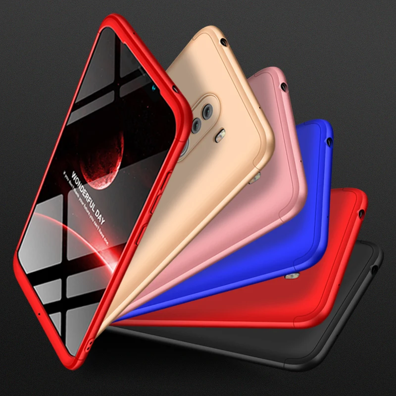 

for Funda xiaomi MI 6 8 SE 8SE pocophone F1 max 2 3 mix 2 2S redmi 6 S2 Y2 Hard PC Case 3 in 1 Detachable 360 Full Cover Case