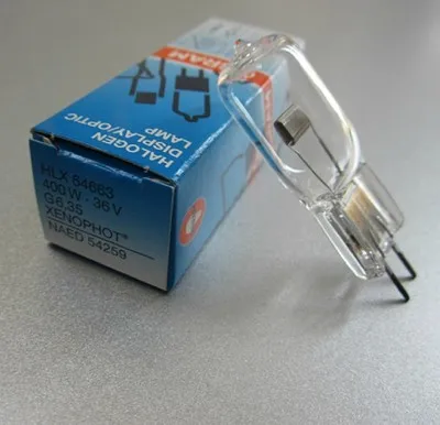 10 шт./лот 36V400W EVD G6.35 Osram HLX64663 галогенный дисплей/оптическая лампа синий микроскоп