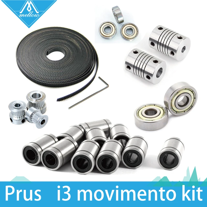 Бесплатная доставка! Комплект для 3D принтера reprap i3 шкив GT2 608zz подшипник lm8uu 624zz|gt2