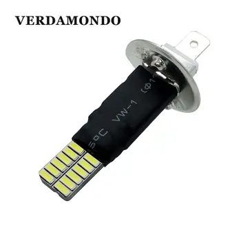 

H1 P14.5S 24 4014 SMD Lamp Car LED Bulb Replacement Auto Driving Daytime Running Light Fog Lamp For DC 12V White
