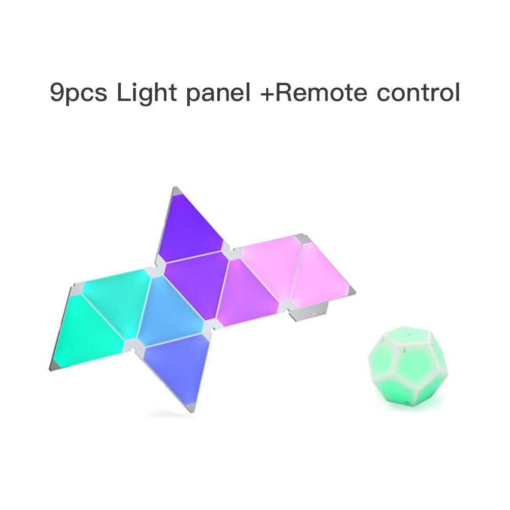 Nanoleaf Aurora Light Panel Smarter Kit With Bluetooth Homekit Remote Control Nine Light Panels And Nine Linkers Wireless App Smart Remote Control Aliexpress