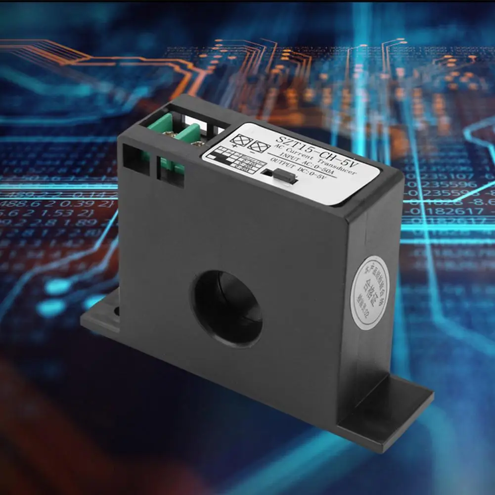 Преобразователь переменного тока преобразователь тока катушки взаимоиндуктивности AC 0-50A DC/DC 0-5V SZT15-5V стиль