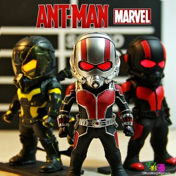 

3pcs Hot Sale Ant Man LED Eyes Glow Marvel Classic Super Hero 4" Action Figure