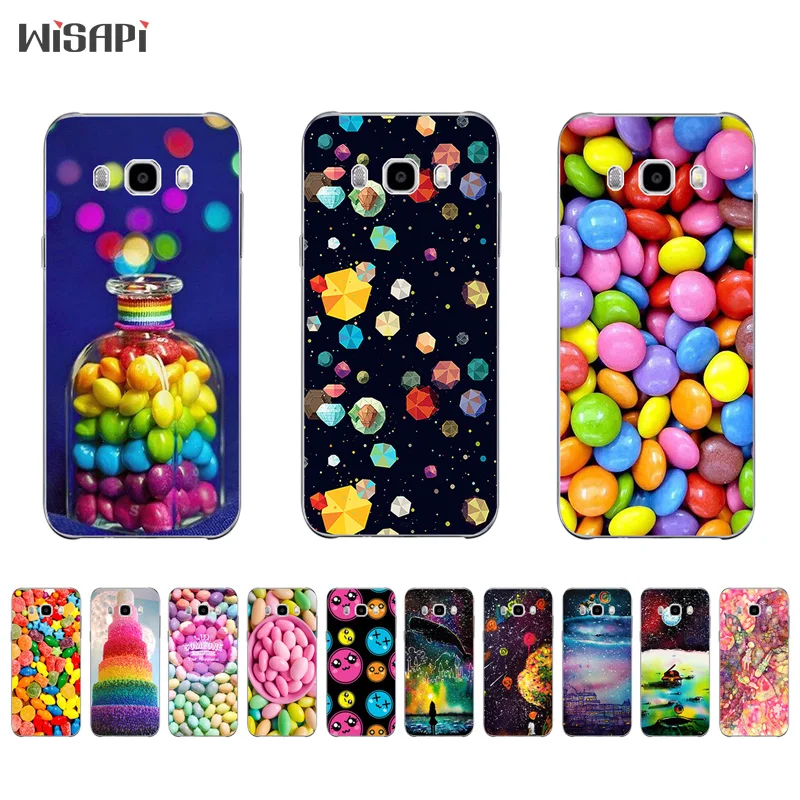 

Silicone Shell for Samsung Galaxy J7 2016 Phone Case for J5 2016 J510 Cover for J3 2016 Bumper for C9 Pro C10 Rainbow Candy