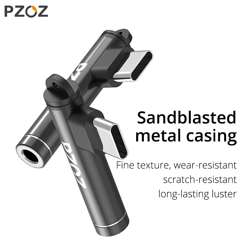PZOZ USB Type C To 3.5mm Jack Earphone AUX Headphone Adapter For Huawei Mate 20 10 P20 Pro Xiaomi Mi A2 lite 8 9 Phone Adapters