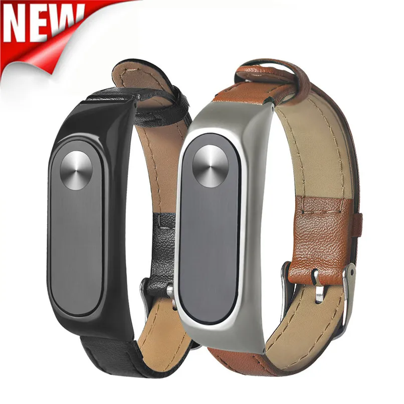 New Leather Strap For Original Xiaomi Mi Band 2 Strap Bracelet Wristbands Replace Leather Watch Strap for Xiaomi Miband 2 30OT26 (11) - 