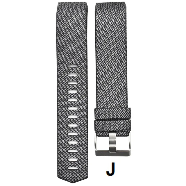 Силиконовый ремешок на запястье бретели для нижнего белья для FitBit Charge 2 Смарт часы браслет Красочные Спорт Замена - Цвет: J