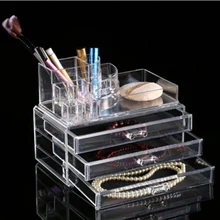 Acryl make-up veranstalter aufbewahrungsbox kosmetik organizador de maquiagem make-up schubladen P10